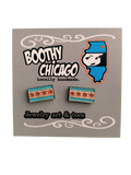 Chicago Flag Studs